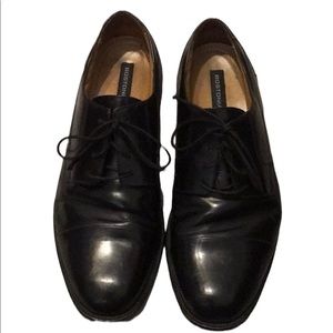 Bostonian Men’s Black Cap Toe Shoes